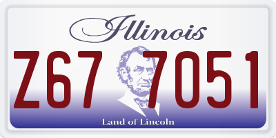 IL license plate Z677051