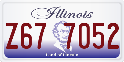 IL license plate Z677052