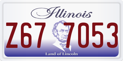 IL license plate Z677053
