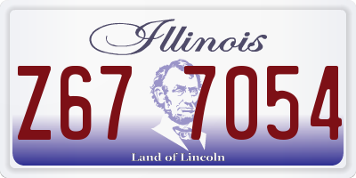 IL license plate Z677054