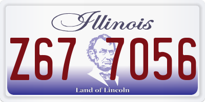 IL license plate Z677056