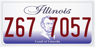 IL license plate Z677057