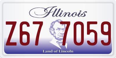 IL license plate Z677059