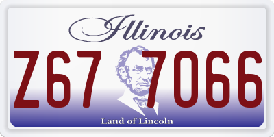 IL license plate Z677066