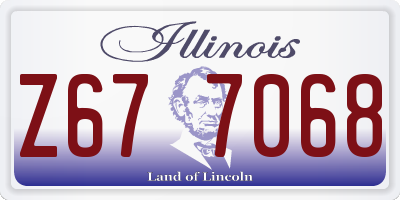 IL license plate Z677068