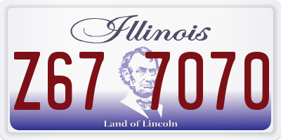 IL license plate Z677070