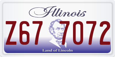 IL license plate Z677072