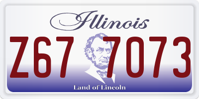 IL license plate Z677073