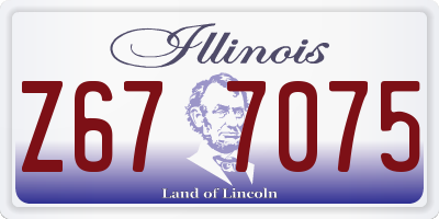 IL license plate Z677075