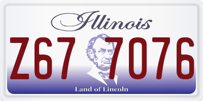 IL license plate Z677076