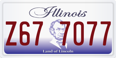IL license plate Z677077