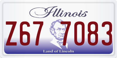 IL license plate Z677083