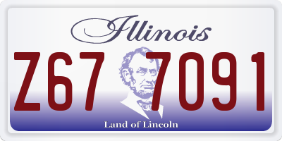 IL license plate Z677091