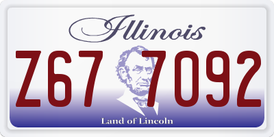 IL license plate Z677092