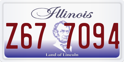 IL license plate Z677094