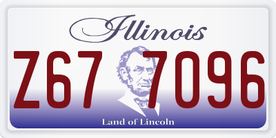 IL license plate Z677096