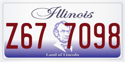 IL license plate Z677098
