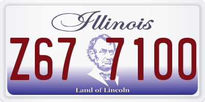 IL license plate Z677100