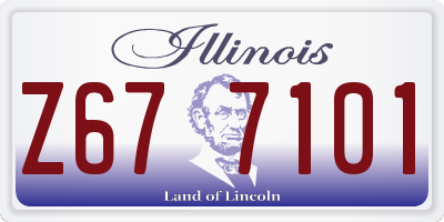IL license plate Z677101