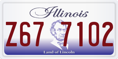 IL license plate Z677102
