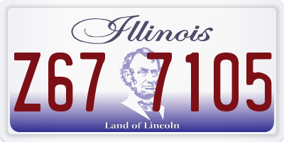 IL license plate Z677105
