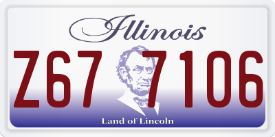 IL license plate Z677106