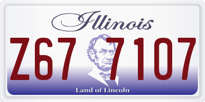 IL license plate Z677107