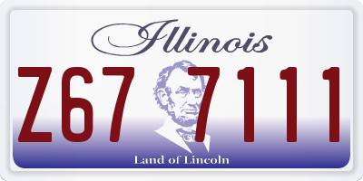 IL license plate Z677111