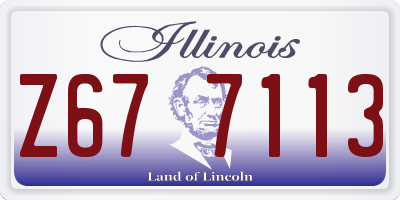 IL license plate Z677113