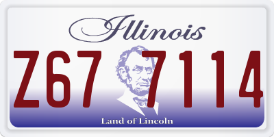 IL license plate Z677114