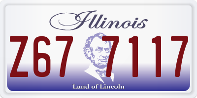 IL license plate Z677117