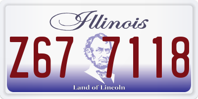 IL license plate Z677118