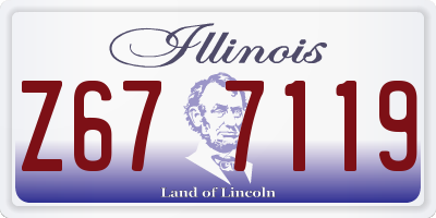 IL license plate Z677119