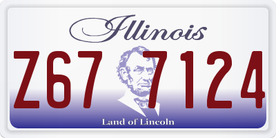 IL license plate Z677124