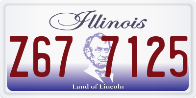 IL license plate Z677125
