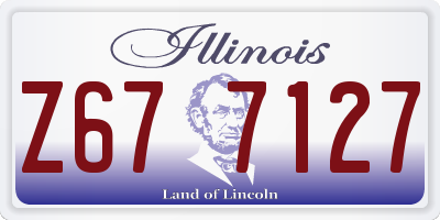 IL license plate Z677127