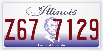 IL license plate Z677129