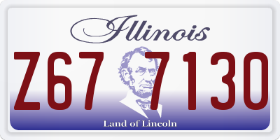 IL license plate Z677130