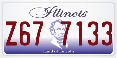IL license plate Z677133