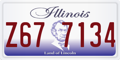 IL license plate Z677134