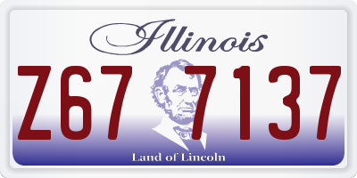 IL license plate Z677137
