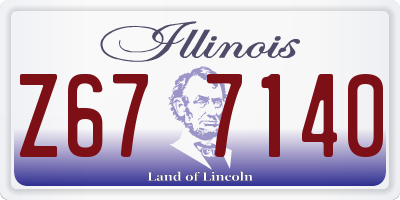 IL license plate Z677140