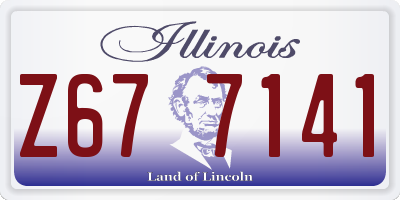 IL license plate Z677141