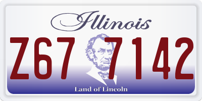 IL license plate Z677142