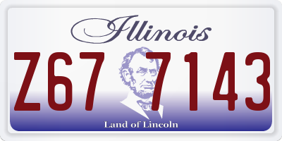IL license plate Z677143