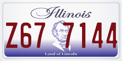 IL license plate Z677144