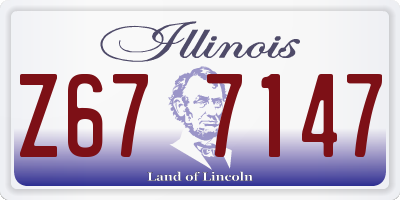 IL license plate Z677147