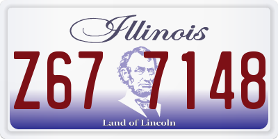 IL license plate Z677148