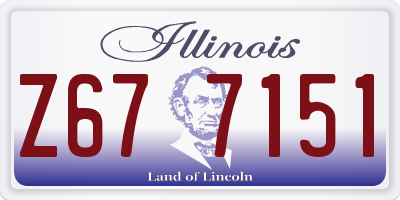 IL license plate Z677151