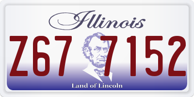 IL license plate Z677152